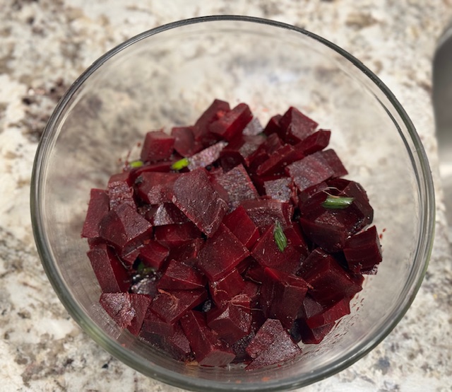 March to the Beet of a Different Salad (Beet Poke Bowl)